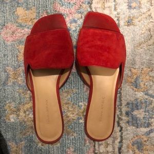 Banana Republic Red Slides